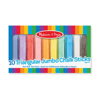 Melissa & Doug - 10 Triangular Jumbo Chalk Sticks