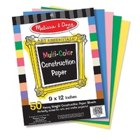 Melissa & Doug - Multi-Colour Construction Paper (50 sheets)