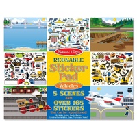 Melissa & Doug - Reusable Stickers - Vehicles