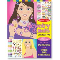 Melissa & Doug - Jewellery & Nails Glitter Collection Sticker Pad