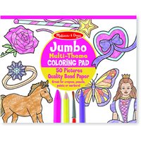 Melissa & Doug - Jumbo Colouring Pad Multi-Theme Pink
