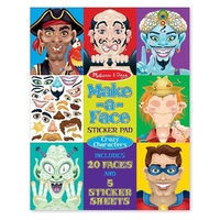 Melissa & Doug - Make-a-Face - Sticker Pad Crazy Characters