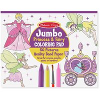 Melissa & Doug - Jumbo Colouring Pad - Princess & Fairy