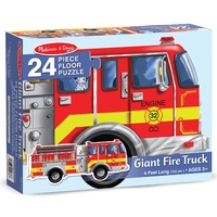 Melissa & Doug - Giant Firetruck Floor Puzzle 24 Pieces