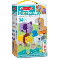 Melissa & Doug - Blockables Safari Play Set 34pc