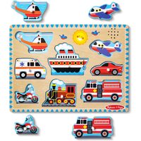 Melissa & Doug - Vehicles Sound Puzzle 8pc