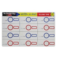 Melissa & Doug - Telling Time Write-A-Mat