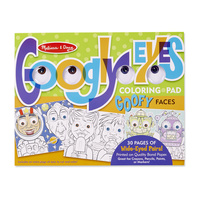 Melissa & Doug - Googly Eyes Colouring Pad - Goofy Faces