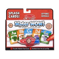 Melissa & Doug - On The Go - Water WOW! Splash Cards - Letters! Animals!