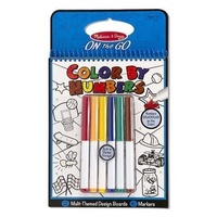 Melissa & Doug - On The Go - Colour by Numbers Book - Blue