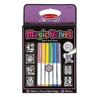Melissa & Doug - Magic Velvet Poster Book - Ballerinas