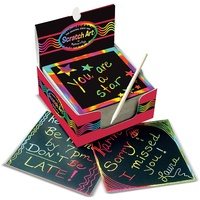 Melissa & Doug - Scratch Art Box of Rainbow Mini Notes