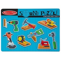 Melissa & Doug - Construction Tools Sound Puzzle - 8pc
