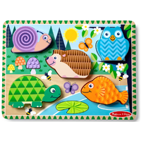 Melissa & Doug - Forest Friends Touch & Feel Puzzle