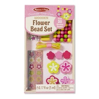 Melissa & Doug - Decorate-Your-Own Wooden Flower Bead Set