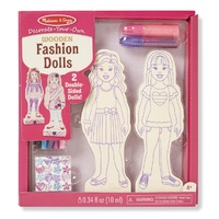 Melissa & Doug - Decorate-Your-Own Wooden Fashion Dolls