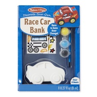 Melissa & Doug - Decorate-Your-Own Race Car Bank