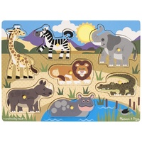 Melissa & Doug - Safari Peg Puzzle