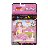 Melissa & Doug - On The Go - Scratch Art Color-Reveal Pad - Fairy Tales