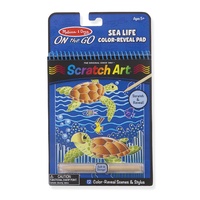 Melissa & Doug - On The Go - Scratch Art - Sealife