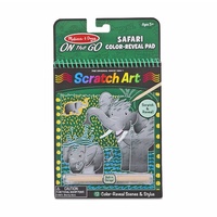 Melissa & Doug - On The Go - Scratch Art - Safari