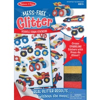 Melissa & Doug - Mess-Free Glitter - Vehicle Foam Stickers