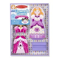 Melissa & Doug - Crowns & Gowns Magnetic Dress-Up