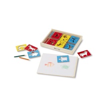 Melissa & Doug - Wooden Stencil Box