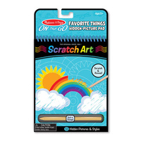 Melissa & Doug - On The Go - Scratch Art - Favourite Things Hidden-Picture Pad