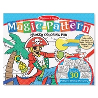 Melissa & Doug - Magic-Pattern Marker Colouring Pad - Blue