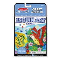Melissa & Doug - On The Go - Sequin Art - Animals
