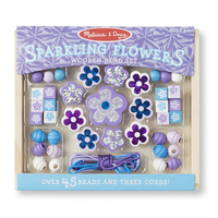 Melissa & Doug - Sparkling Flowers Wooden Bead Set
