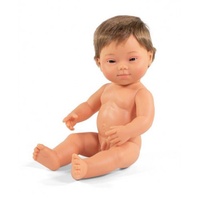 Miniland - Baby Doll European Down Syndrome Boy 38cm