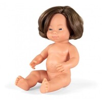 Miniland - Baby Doll European Down Syndrome Girl 38cm