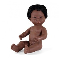 Miniland - Baby Doll African Down Syndrome Boyl 38cm