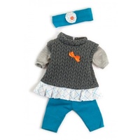 Miniland - 38cm Doll Clothing Set - Grey Spring Set