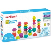 Miniland - Wooden Towering Beads 30pc