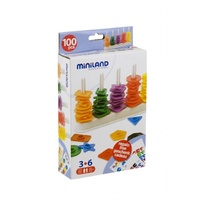 Miniland - Abacus with Shapes & Cards