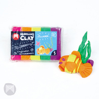 Micador Modelling Clay Fluorescent (5 pack) 125g