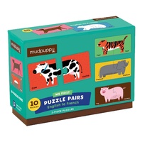 Mudpuppy - My First Puzzle Pairs - English to French