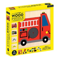 Mudpuppy - 4 Layer Wooden Puzzle - Transport