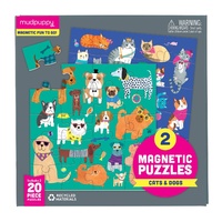 Mudpuppy – Cats and Dogs Magnetic Puzzle 20pc