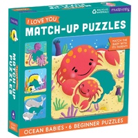 Mudpuppy - I Love U Match-Up Puzzles - Ocean Babies
