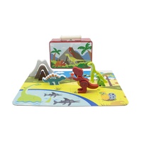 Kaper Kidz - Wooden Dinosaur Playset in Tin Case