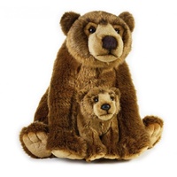 National Geographic - Grizzly Bear and Baby Plush Toy 31cm