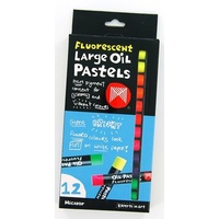 Micador Large Oil Pastels Fluorescent (12 pack)