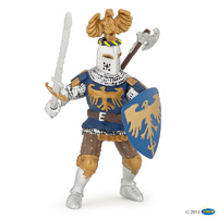 Papo - Blue Knight with Gold Crest Figurine