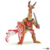 Papo - Red Knight Stag Figurine