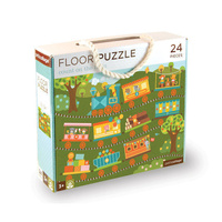 Petit Collage - Count on the Train Floor Puzzle 24pc