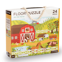 Petit Collage - On The Farm Floor Puzzle 24pc